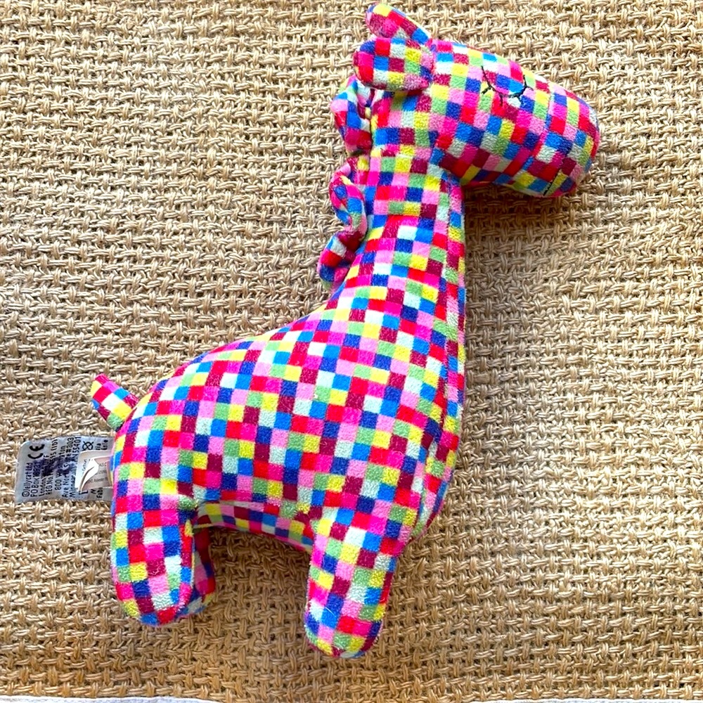Jellycat Checkitty Stuffed Giraffe - Picture 3 of 5